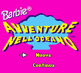 Barbie - Avventure nell'Oceano (Italy) Title Screen
